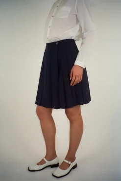 Skirts^Sandy Liang Astra Skort In Dark Navy