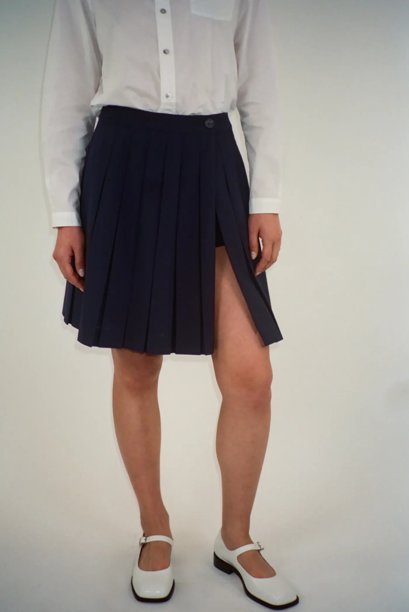 Skirts^Sandy Liang Astra Skort In Dark Navy