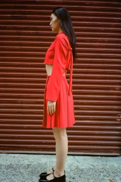 Skirts^Sandy Liang Astra Skort In Red