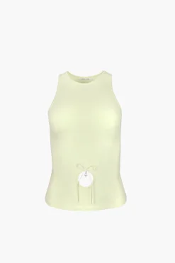 Tops^Sandy Liang Bellisimo Tank In Butter