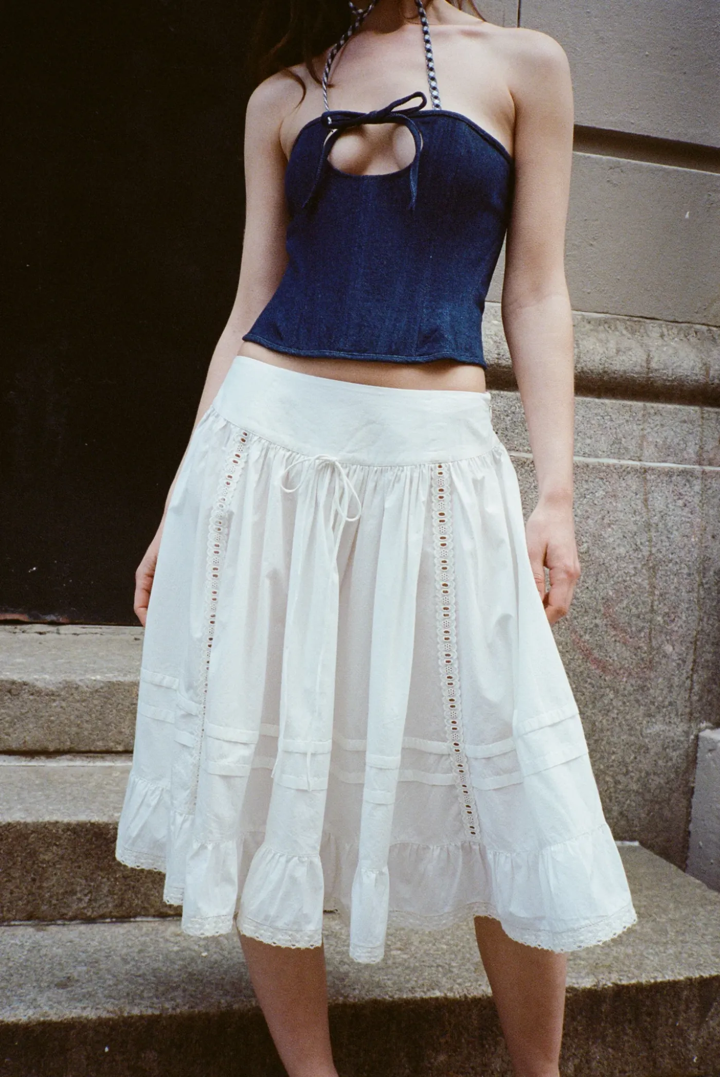 Skirts^Sandy Liang Calico Skirt