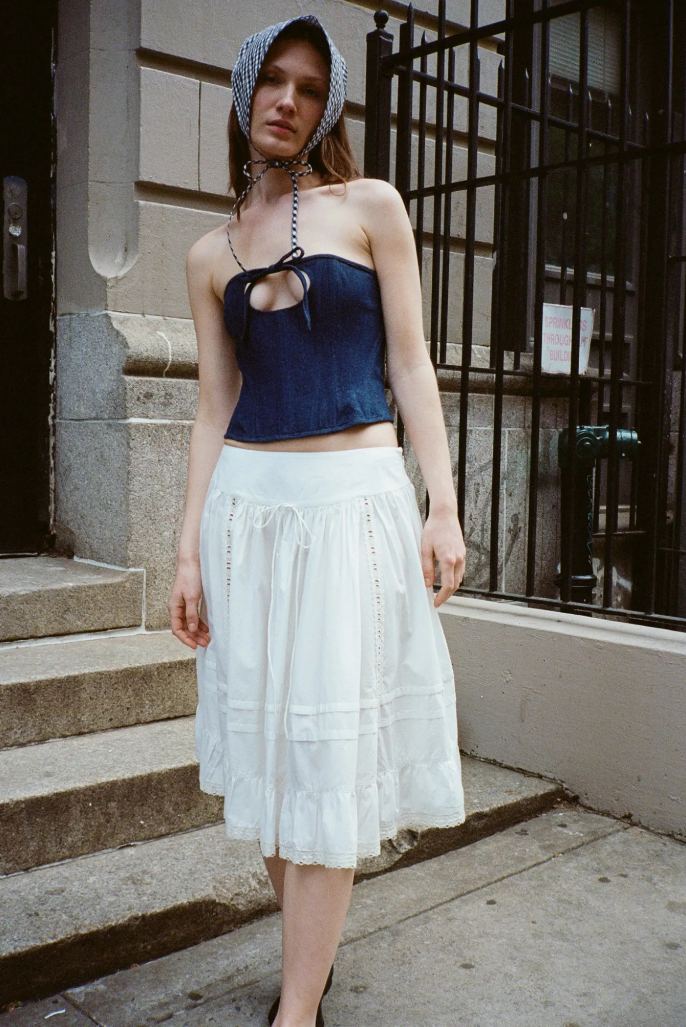 Skirts^Sandy Liang Calico Skirt