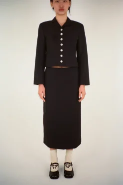 Outerwear^Sandy Liang Charm Jacket In Black