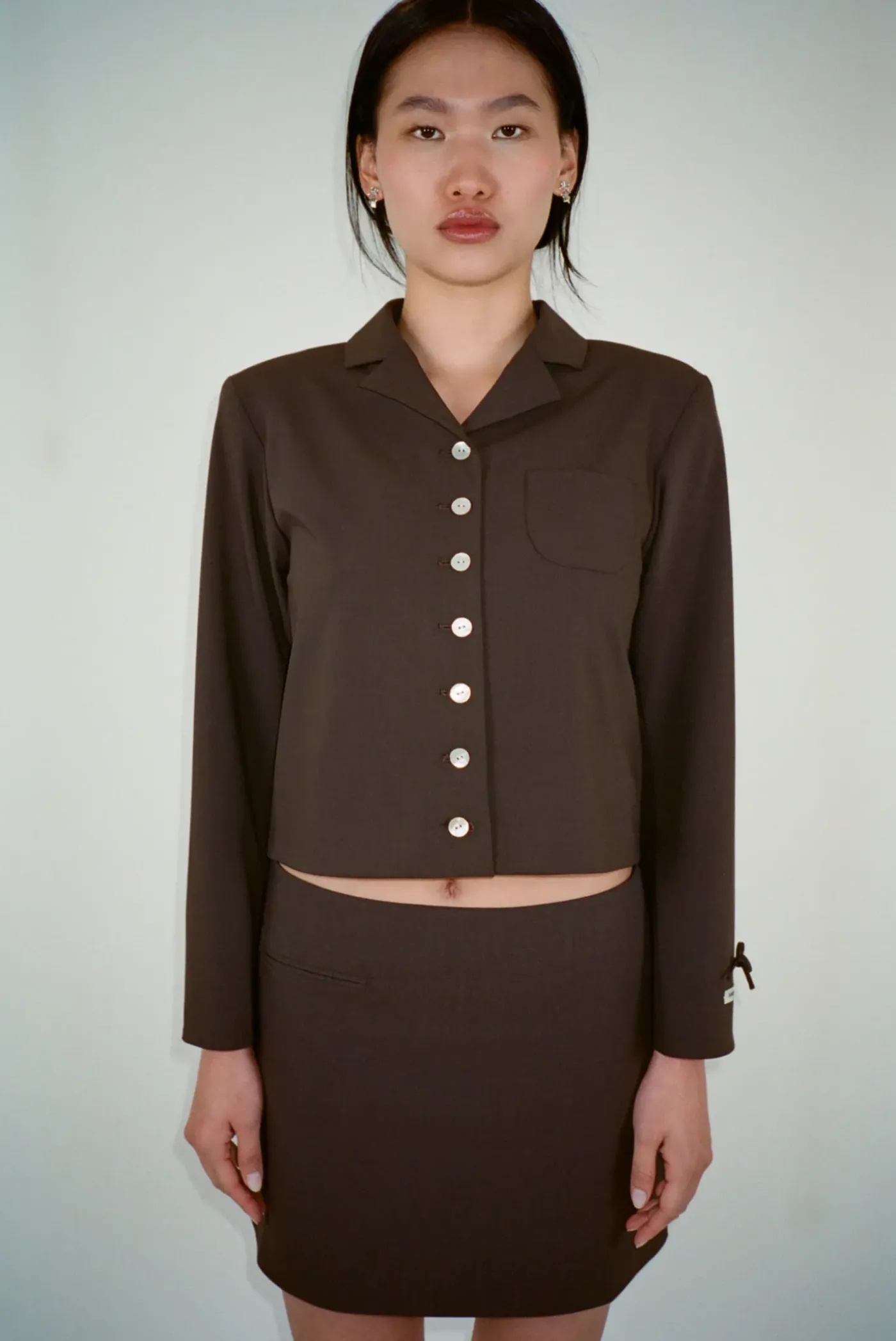 Outerwear^Sandy Liang Charm Jacket In Brown