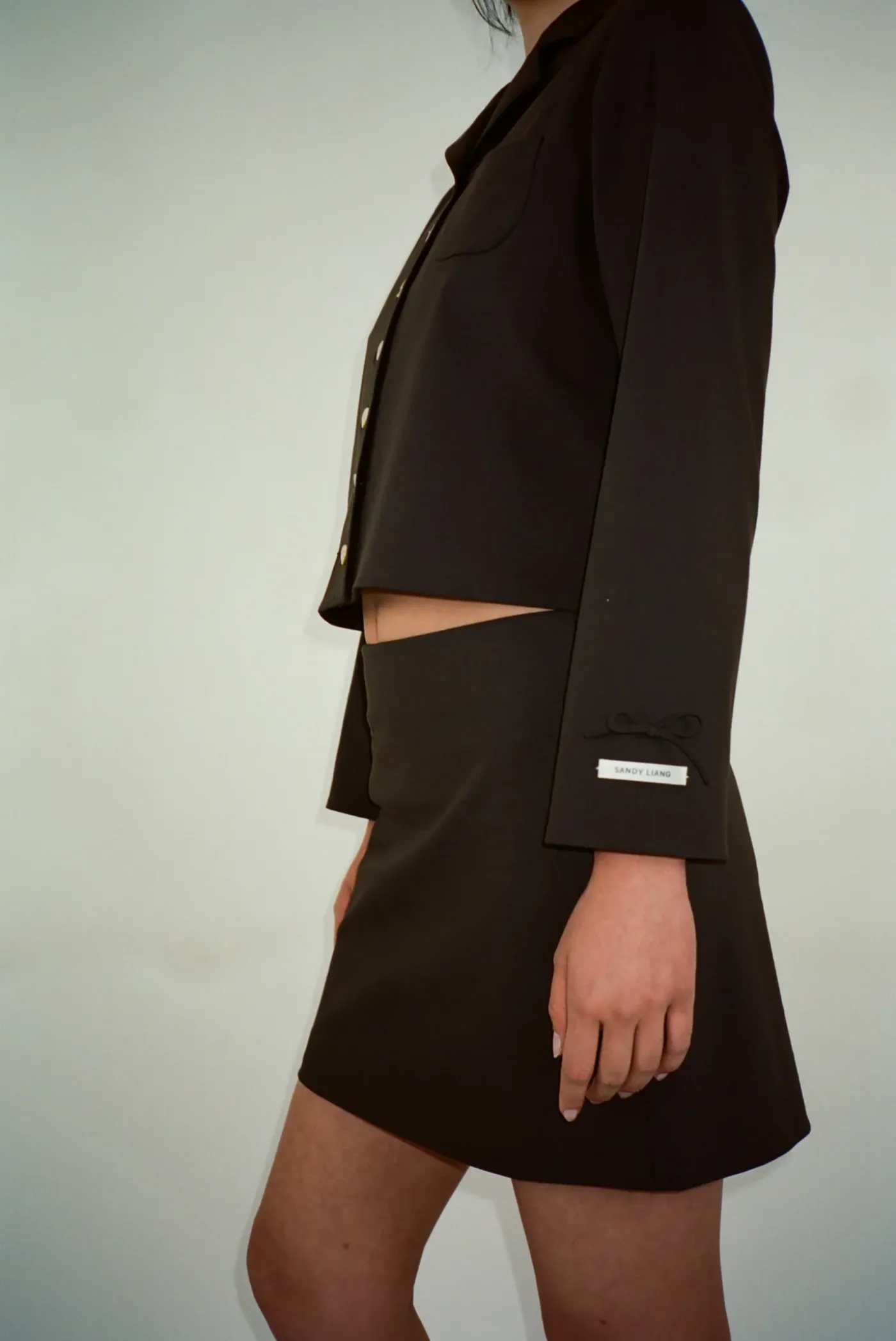 Outerwear^Sandy Liang Charm Jacket In Brown
