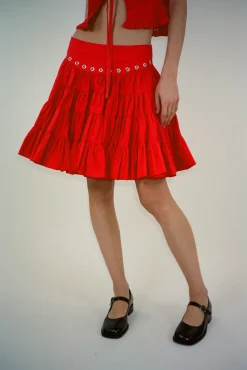 Skirts^Sandy Liang Chumi Skirt In Red