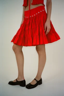 Skirts^Sandy Liang Chumi Skirt In Red