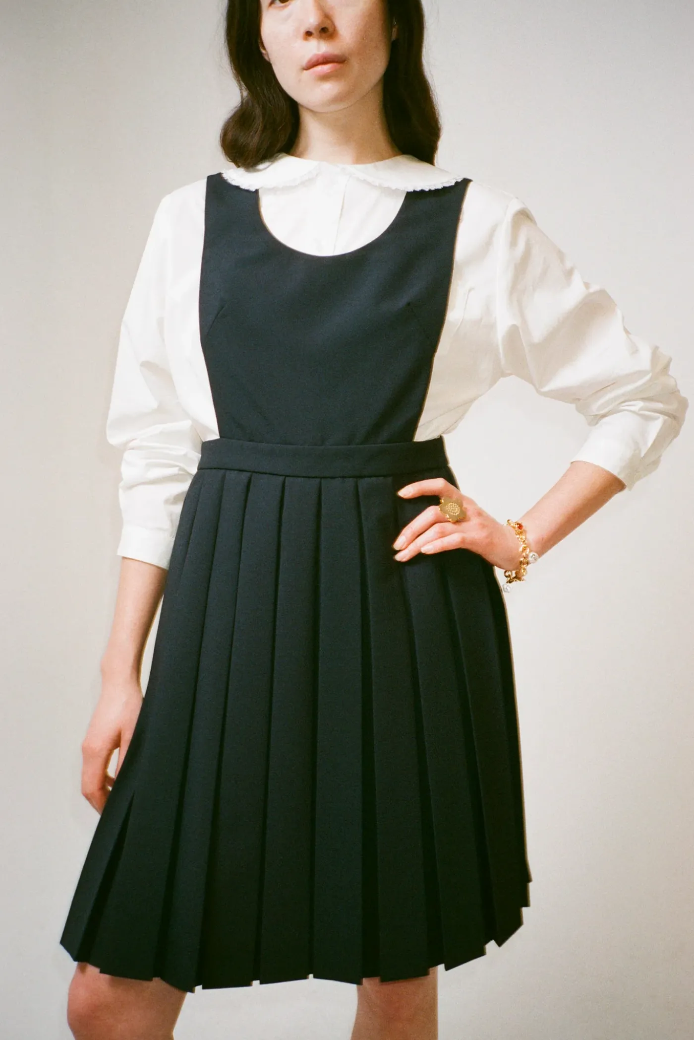 Dresses^Sandy Liang Co Pilot Pinafore Dress