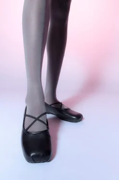 Shoes^Sandy Liang Criss Cross Pointe In Black Nappa
