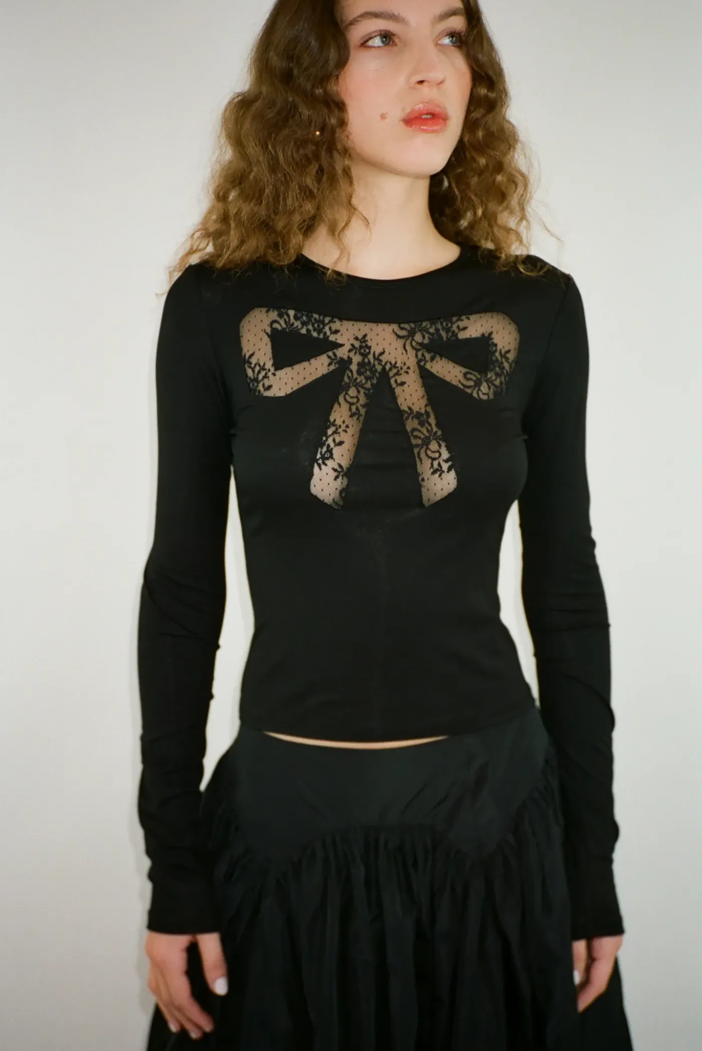 Tops^Sandy Liang Doting Top In Black