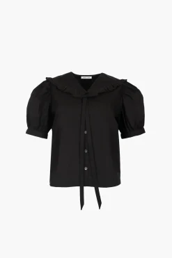 Tops^Sandy Liang Florent Top In Black