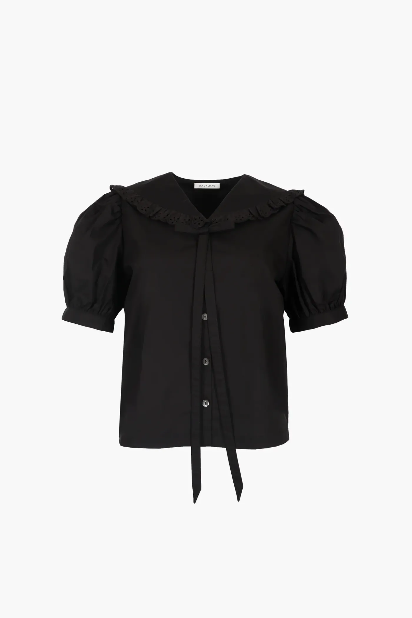 Tops^Sandy Liang Florent Top In Black