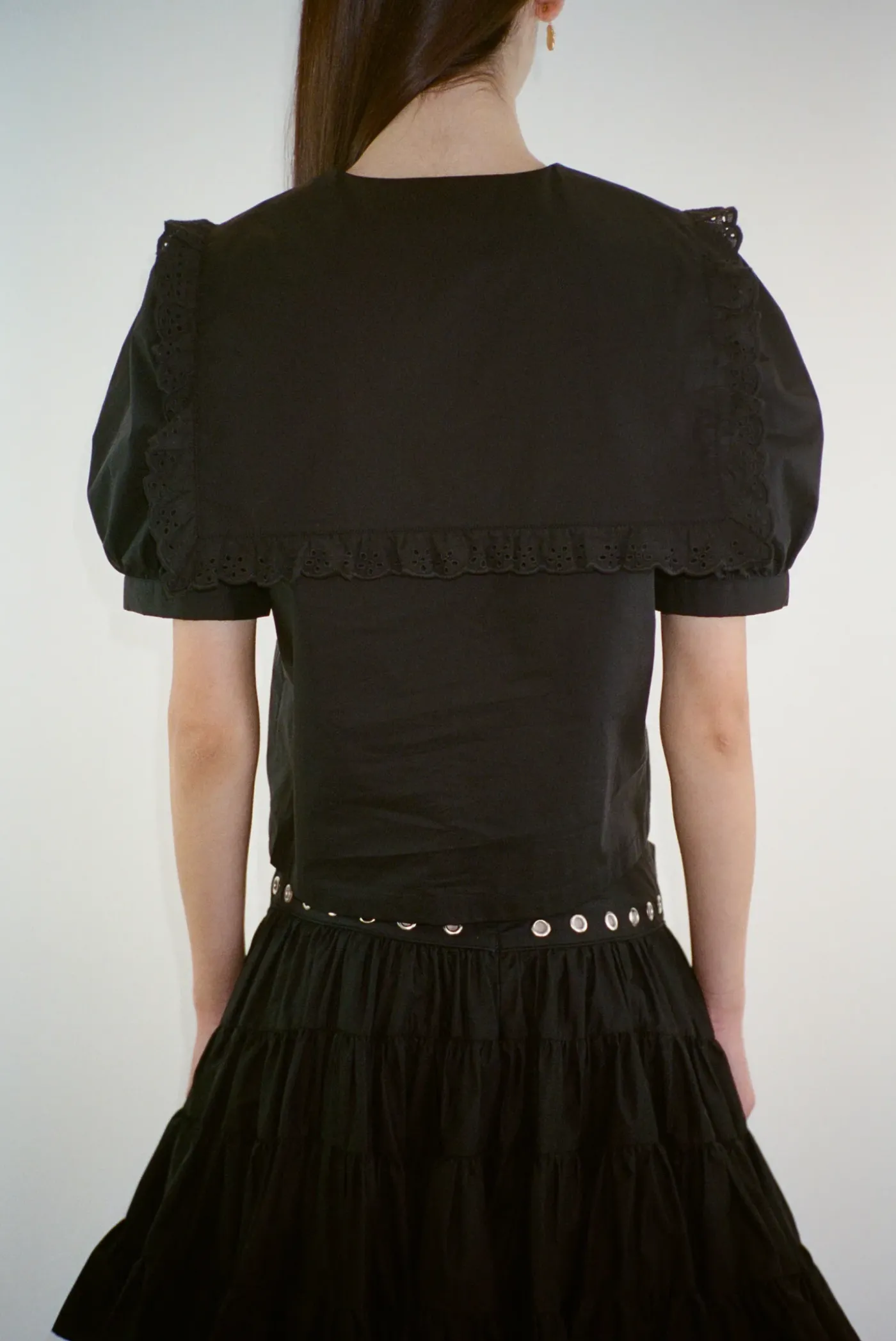 Tops^Sandy Liang Florent Top In Black