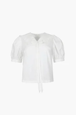 Tops^Sandy Liang Florent Top In White