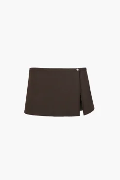 Uniform^Sandy Liang Goto Skort In Brown