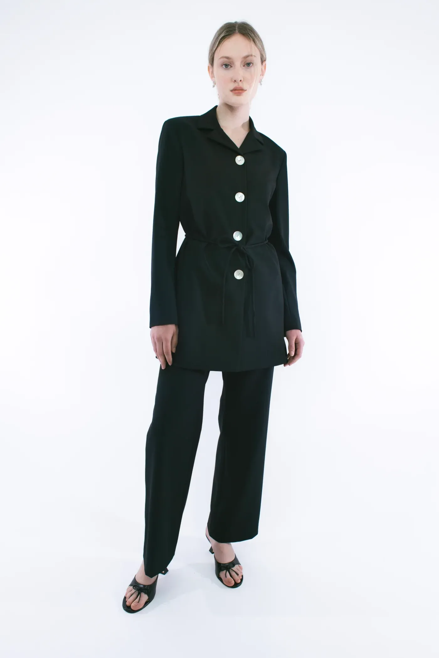Outerwear^Sandy Liang Greene Coat In Black