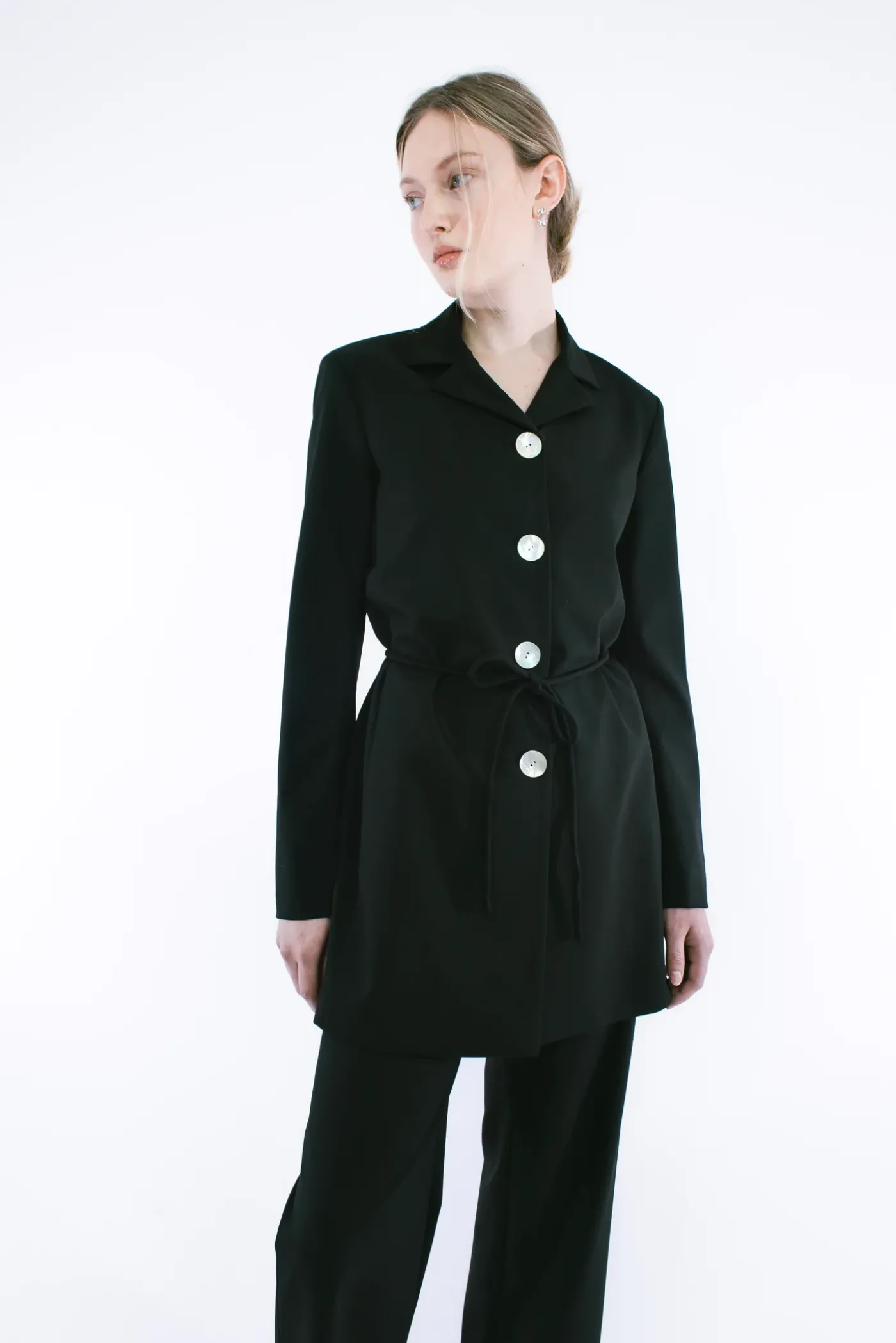 Outerwear^Sandy Liang Greene Coat In Black