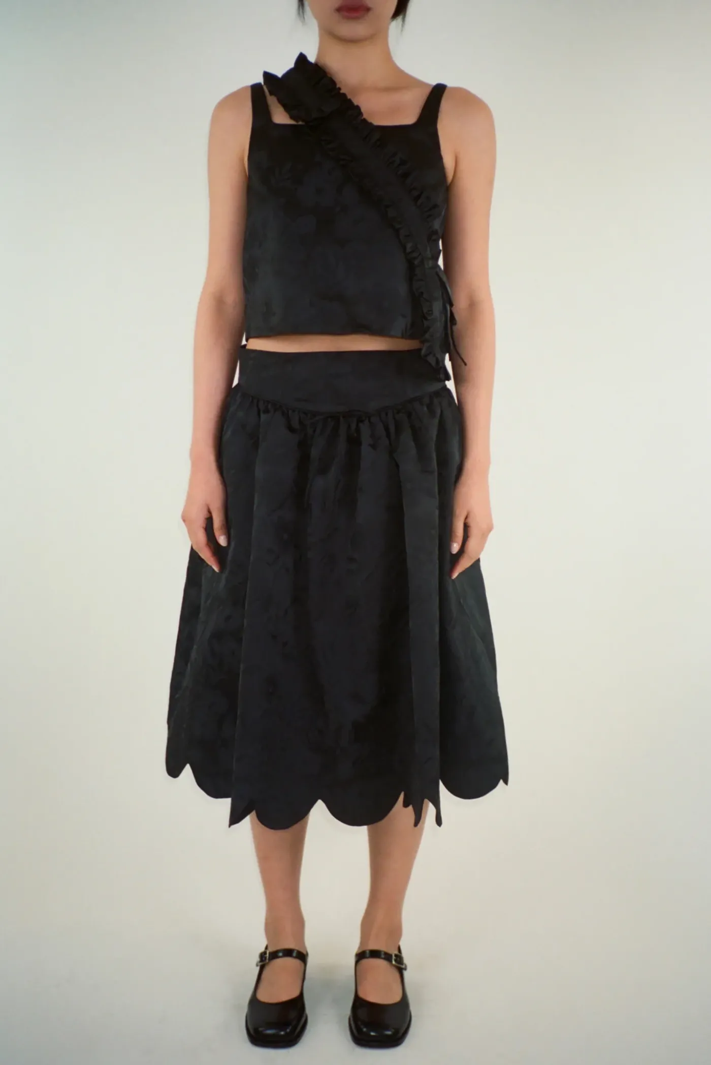 Skirts^Sandy Liang Greta Skirt In Black