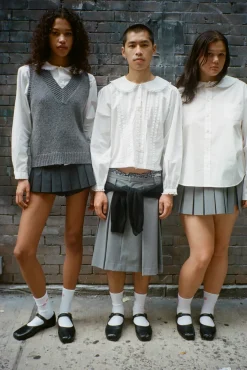 Uniform^Sandy Liang Grove Top In White