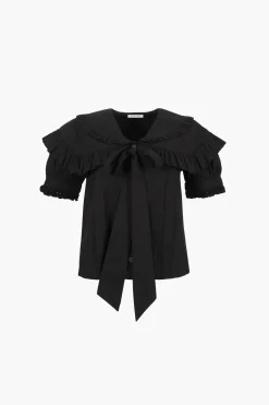 Tops^Sandy Liang Guagua Top In Black