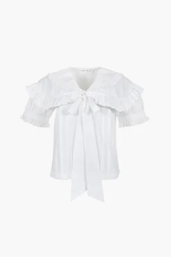 Tops^Sandy Liang Guagua Top In White