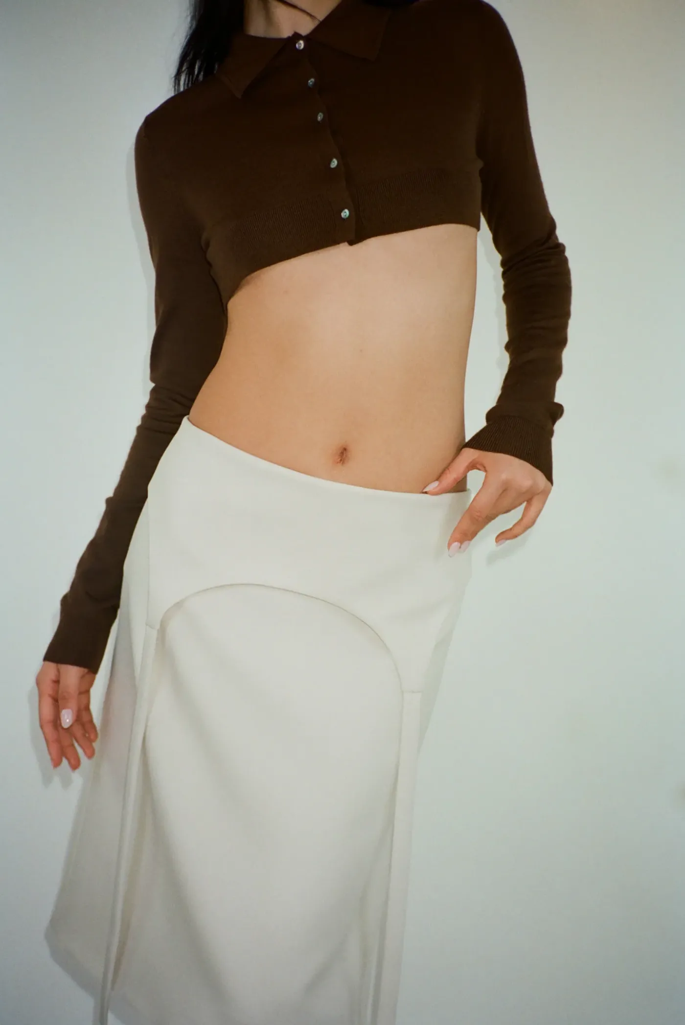 Skirts^Sandy Liang Halper Skirt In Bone