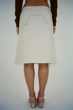 Skirts^Sandy Liang Halper Skirt In Bone