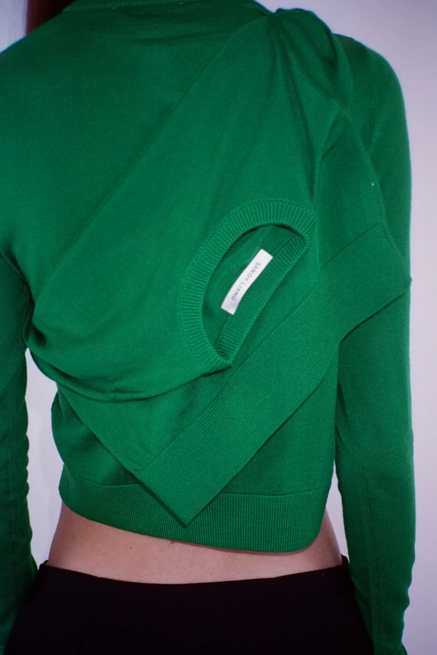 Knits^Sandy Liang Hermit Cardigan In Kelly Green