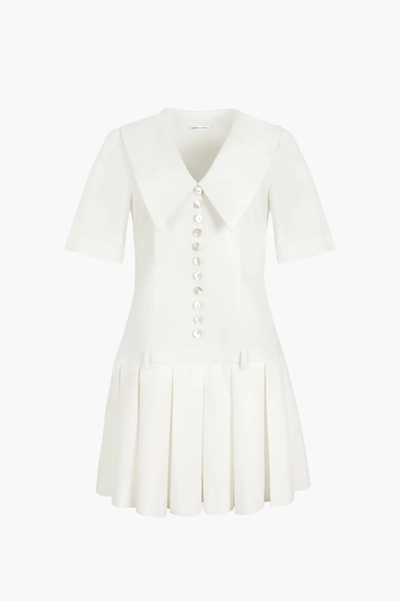 Dresses^Sandy Liang Kerry Dress In Bone