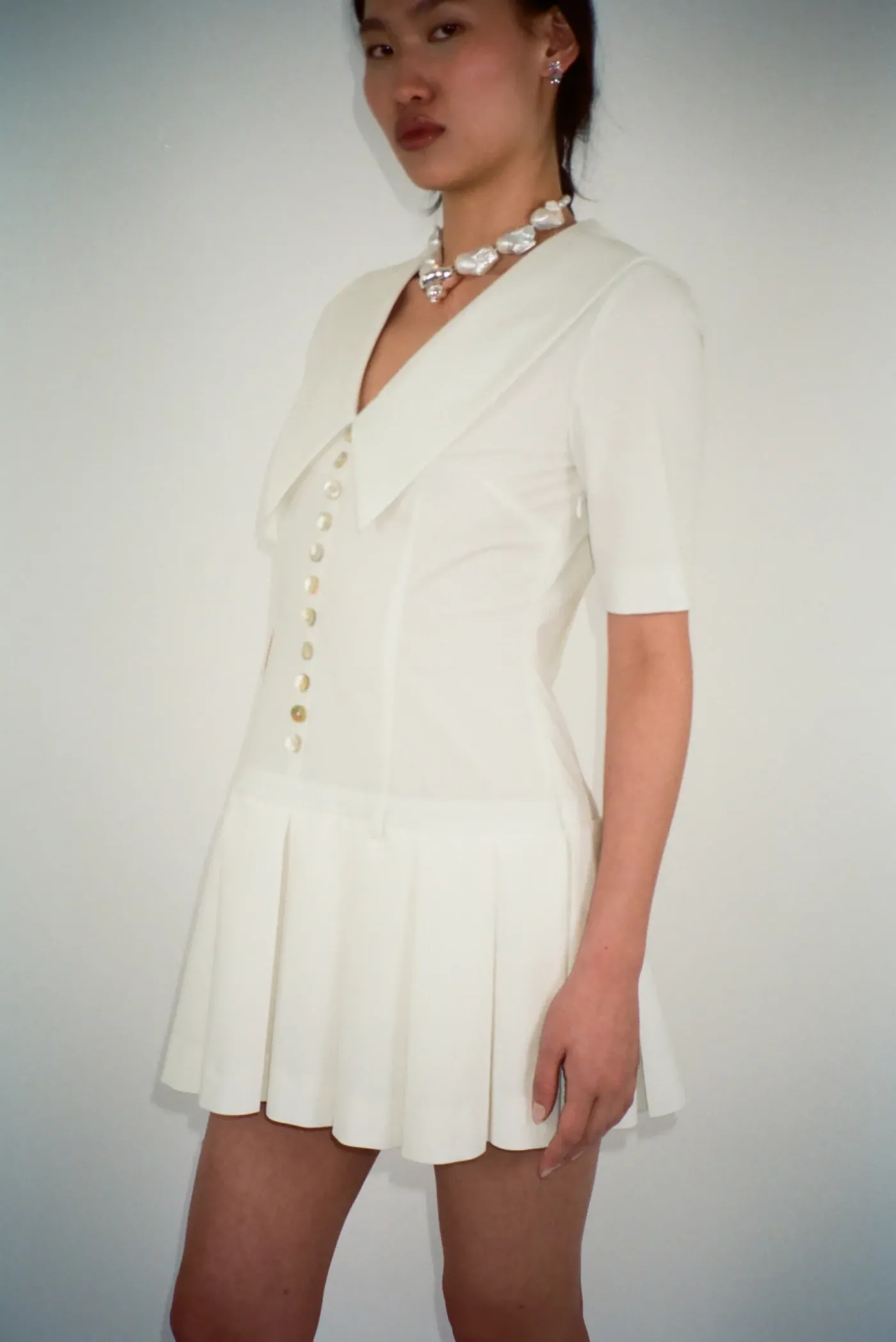 Dresses^Sandy Liang Kerry Dress In Bone