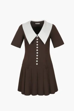 Dresses^Sandy Liang Kerry Dress In Brown