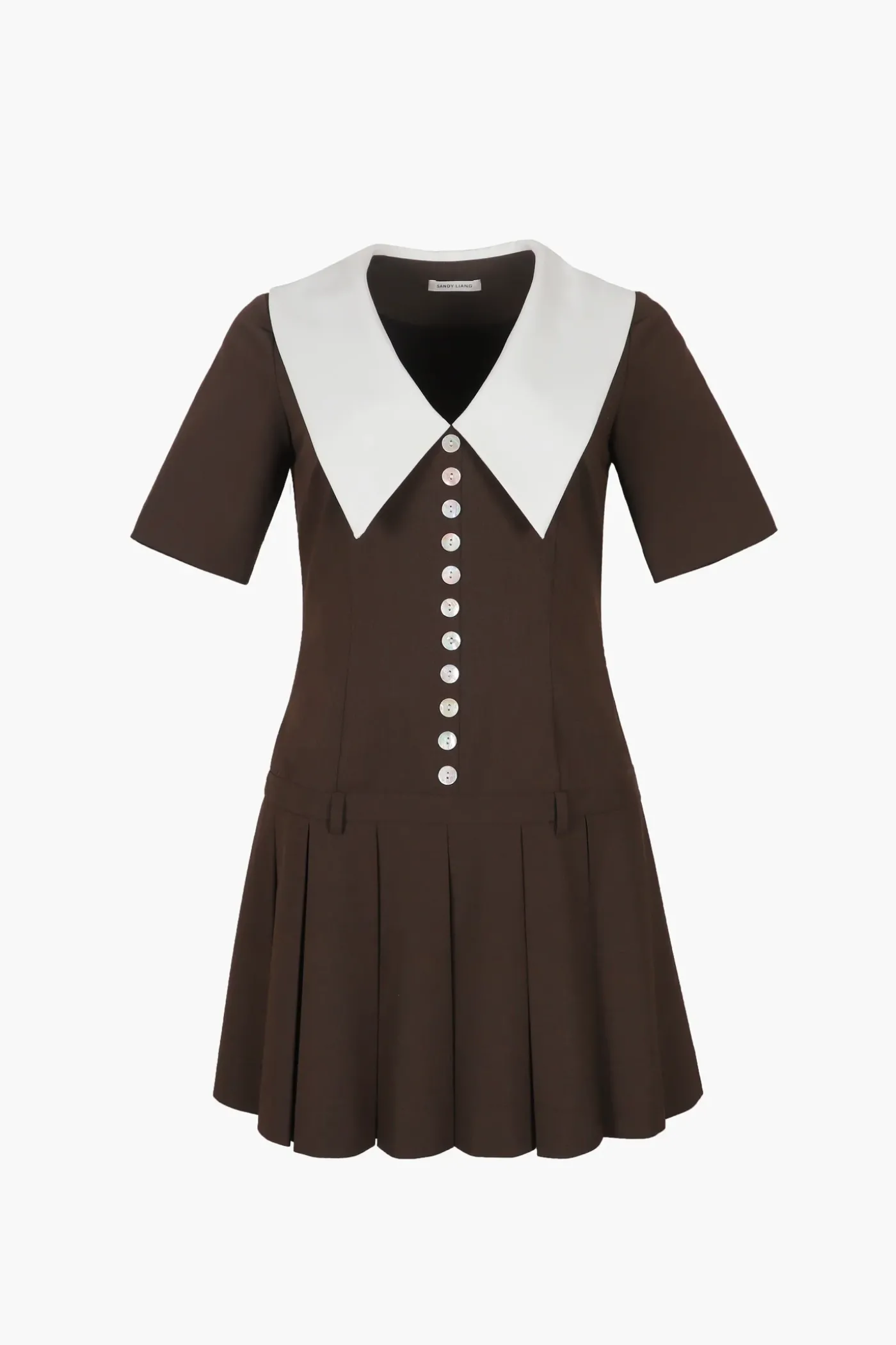 Dresses^Sandy Liang Kerry Dress In Brown