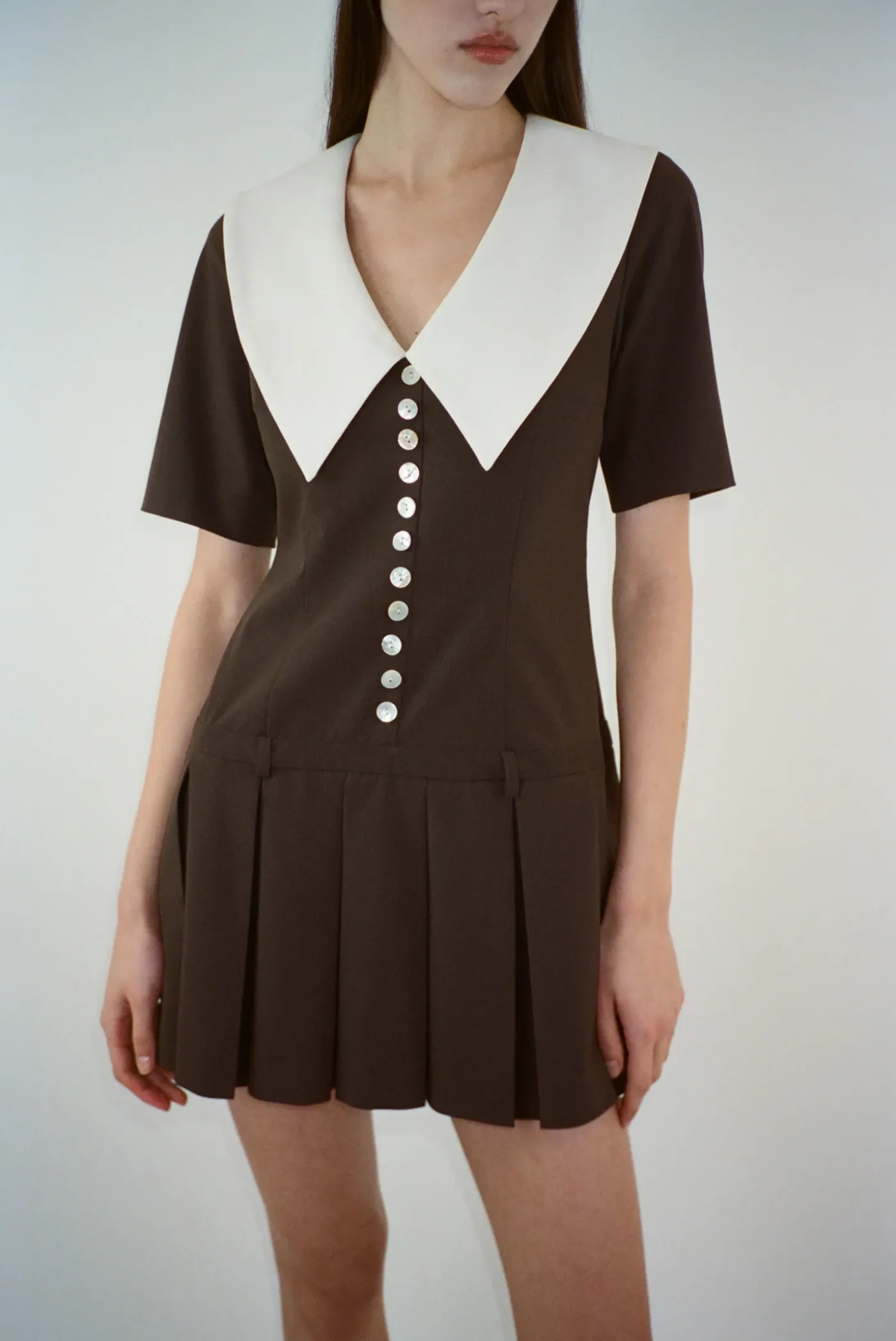 Dresses^Sandy Liang Kerry Dress In Brown