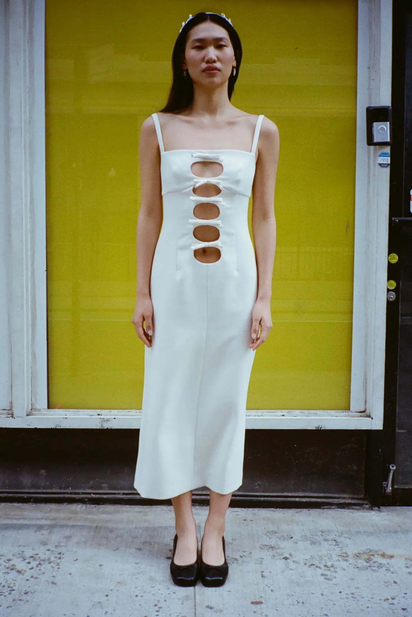 Dresses^Sandy Liang Leonie Dress In Bone