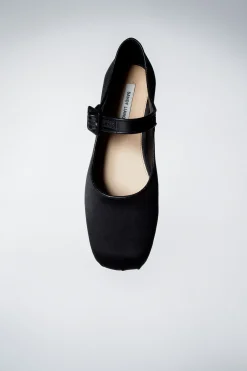 Shoes^Sandy Liang Mary Jane Pointe In Black Satin