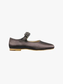 Shoes^Sandy Liang Mary Jane Pointe In Brunette Satin