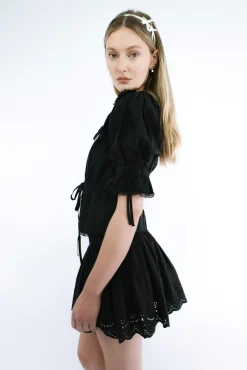 Tops^Sandy Liang Melon Top In Black