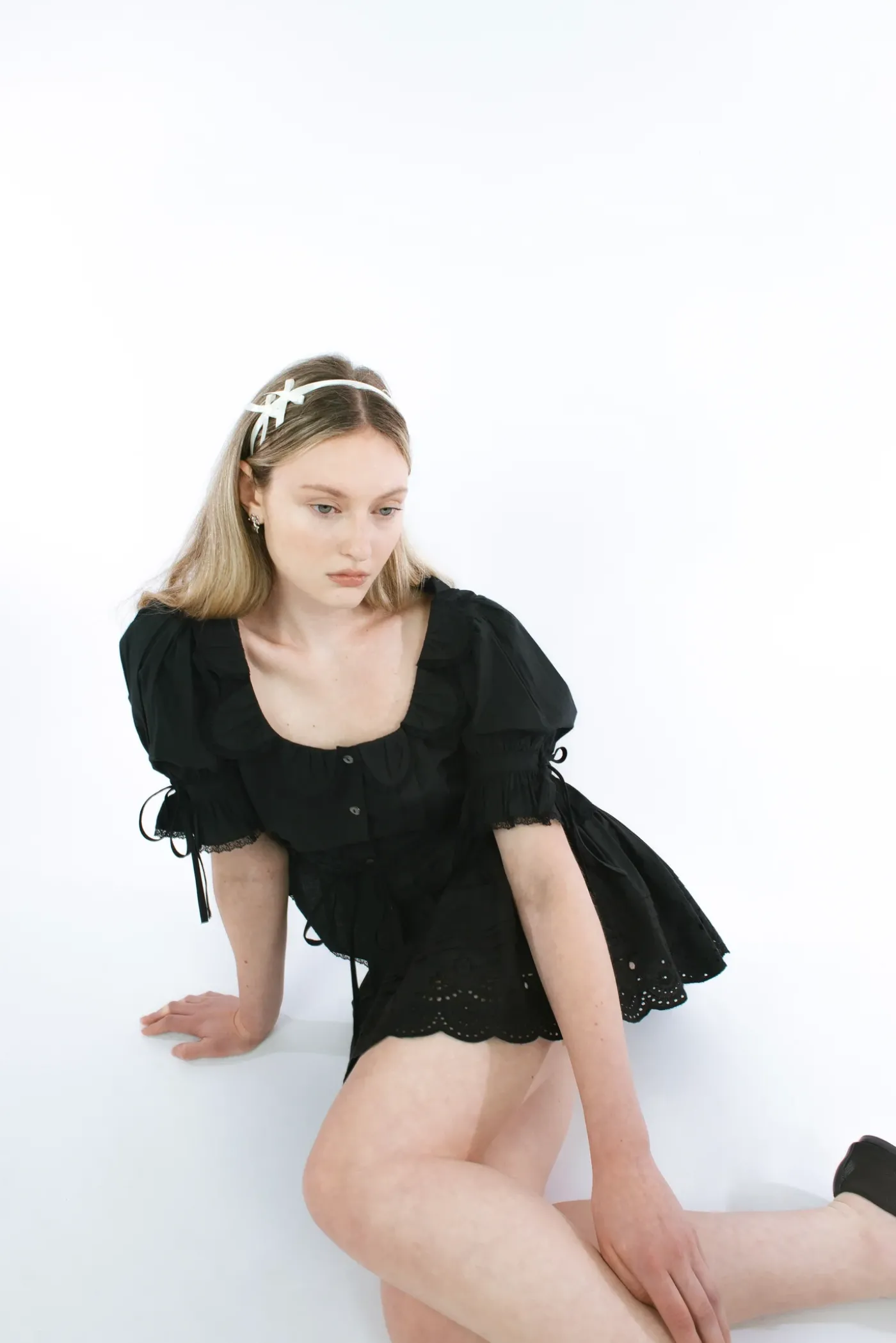 Tops^Sandy Liang Melon Top In Black