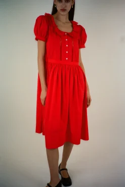 Dresses^Sandy Liang Middy Dress In Red