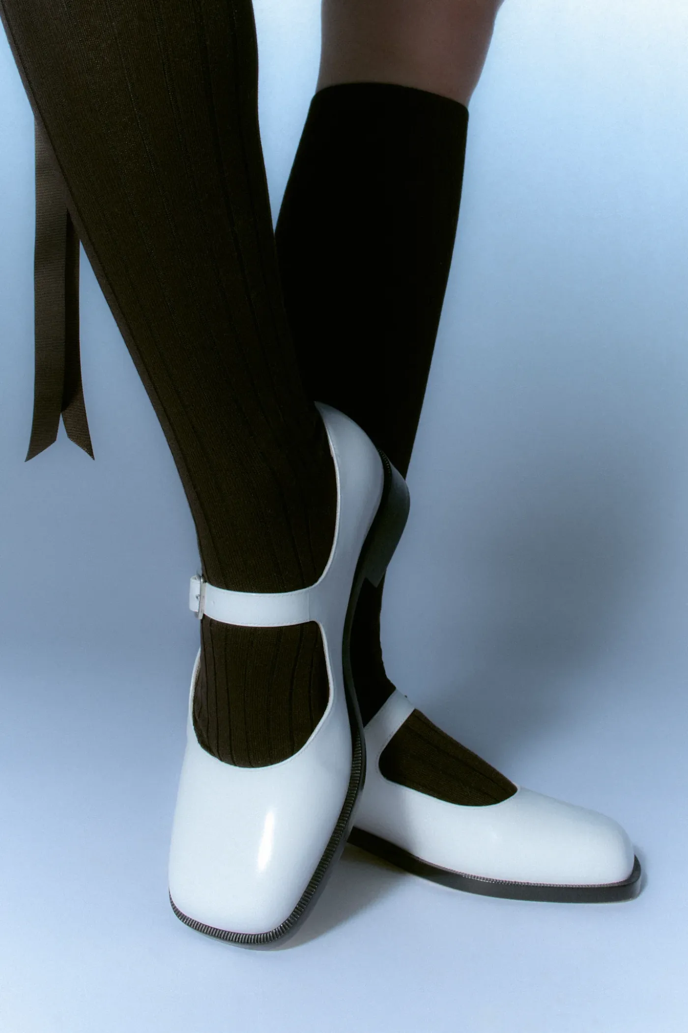 Uniform^Sandy Liang Mj 35 In Optic White Spazzolato
