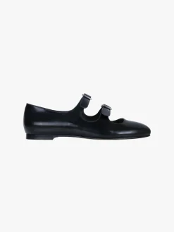 Shoes^Sandy Liang Mj Double Strap In Black Spazzolato