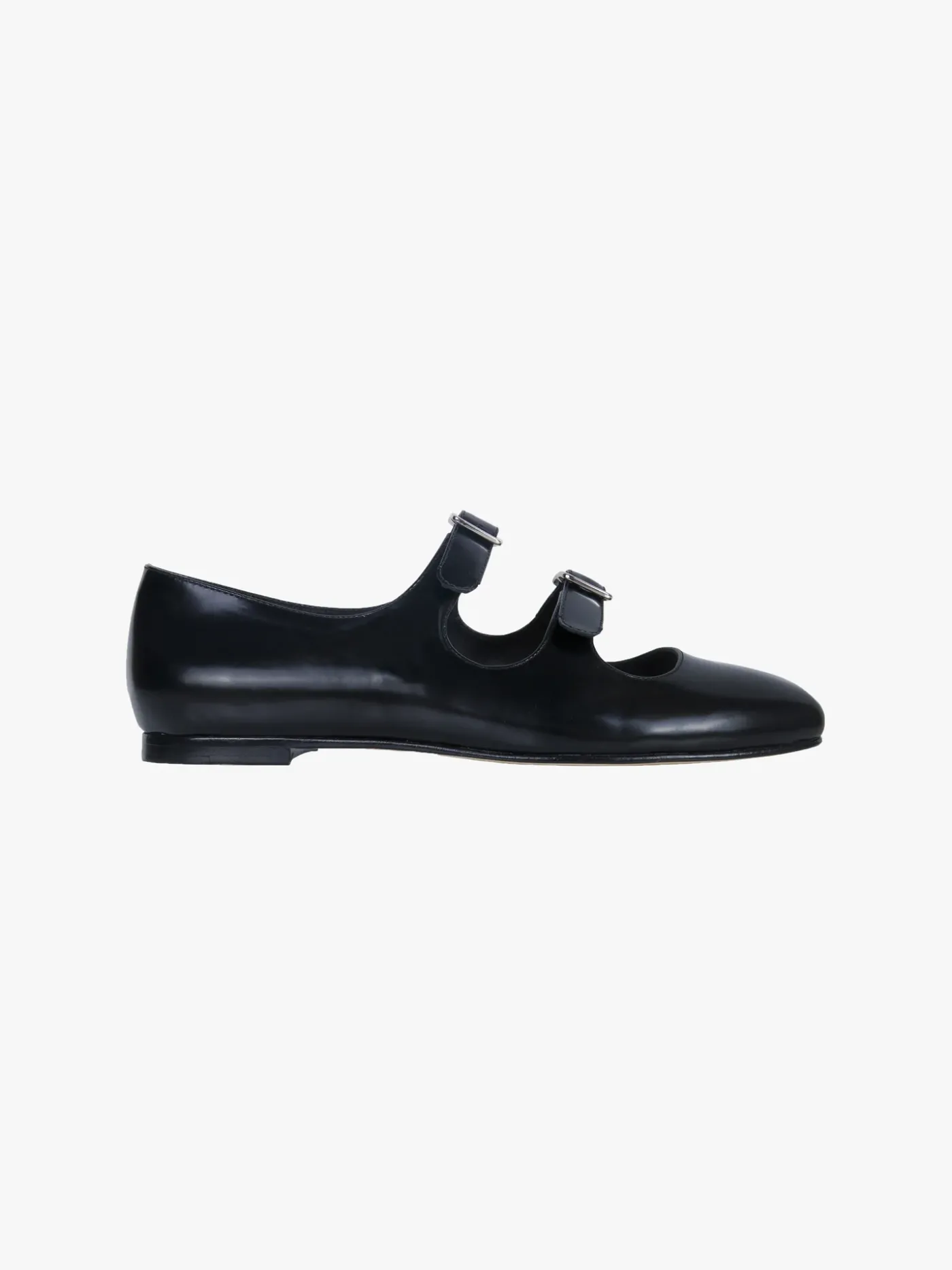 Shoes^Sandy Liang Mj Double Strap In Black Spazzolato