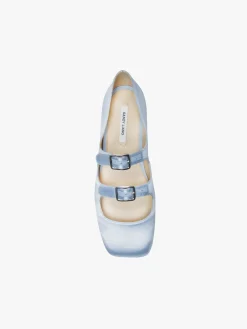 Shoes^Sandy Liang Mj Double Strap In Ice Blue Satin