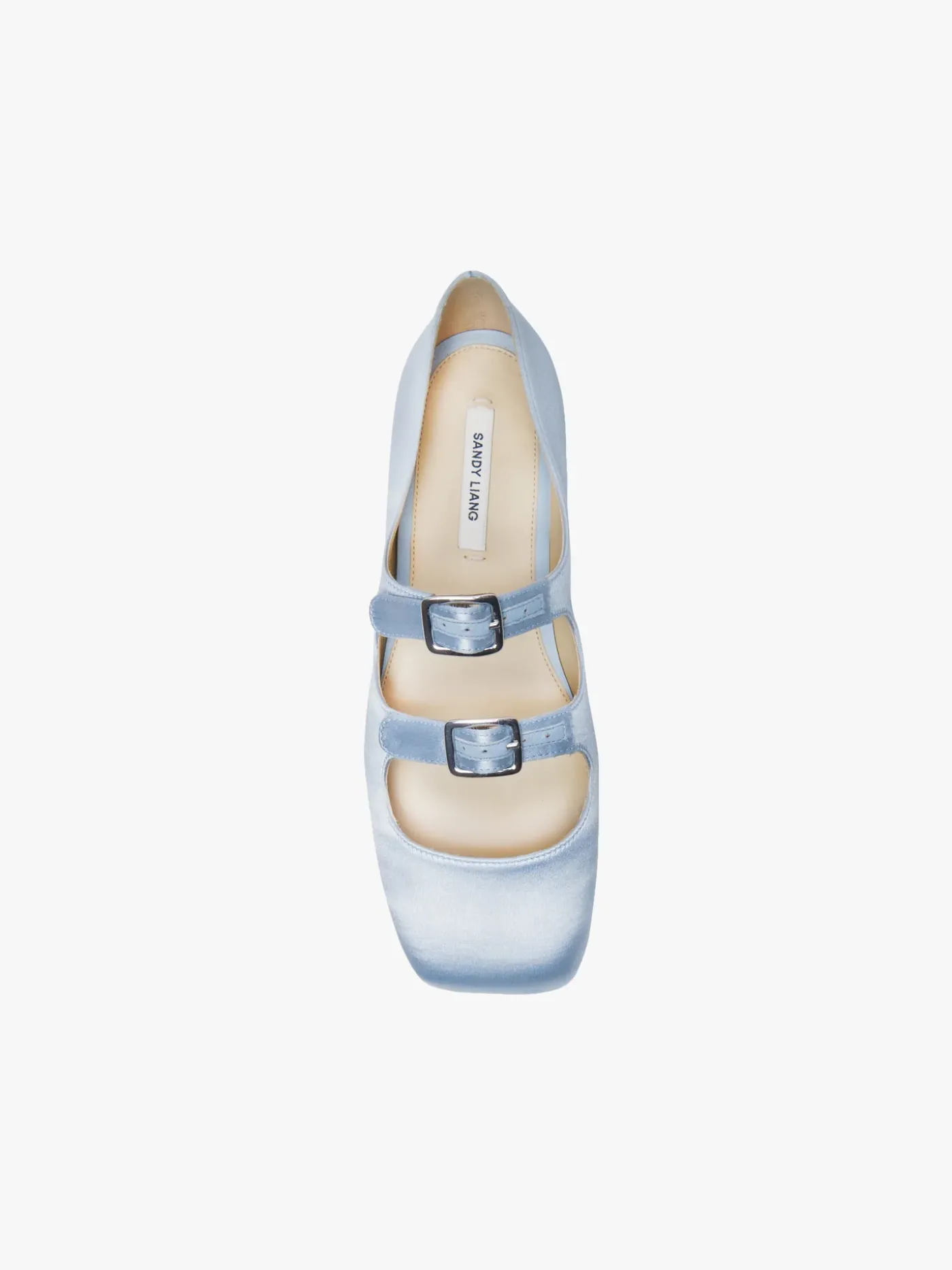 Shoes^Sandy Liang Mj Double Strap In Ice Blue Satin