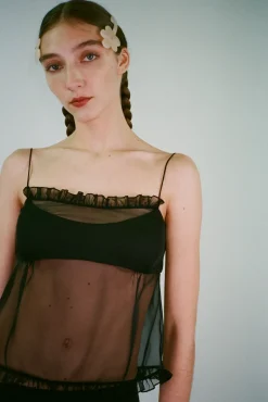 Tops^Sandy Liang Mochi Top In Black