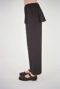 Uniform^Sandy Liang Mott Pant In Black