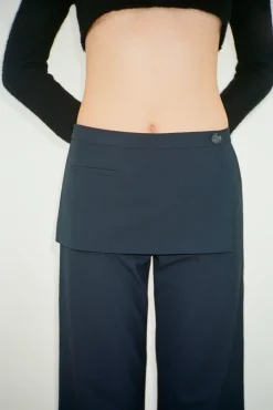 Uniform^Sandy Liang Mott Pant In Navy