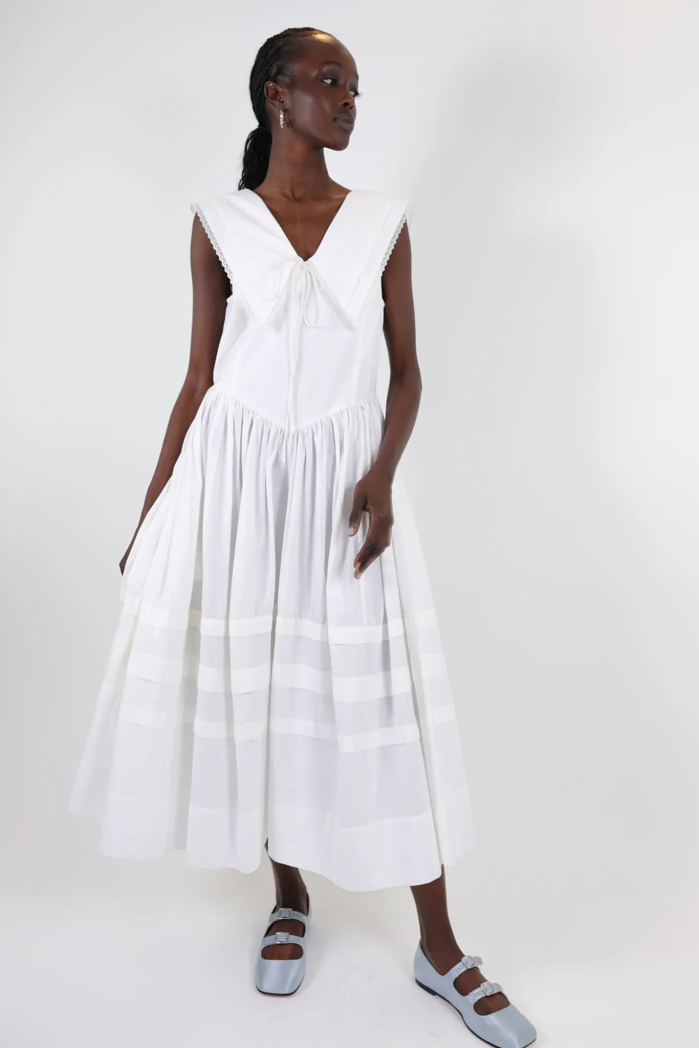 Dresses^Sandy Liang Opa Dress In White