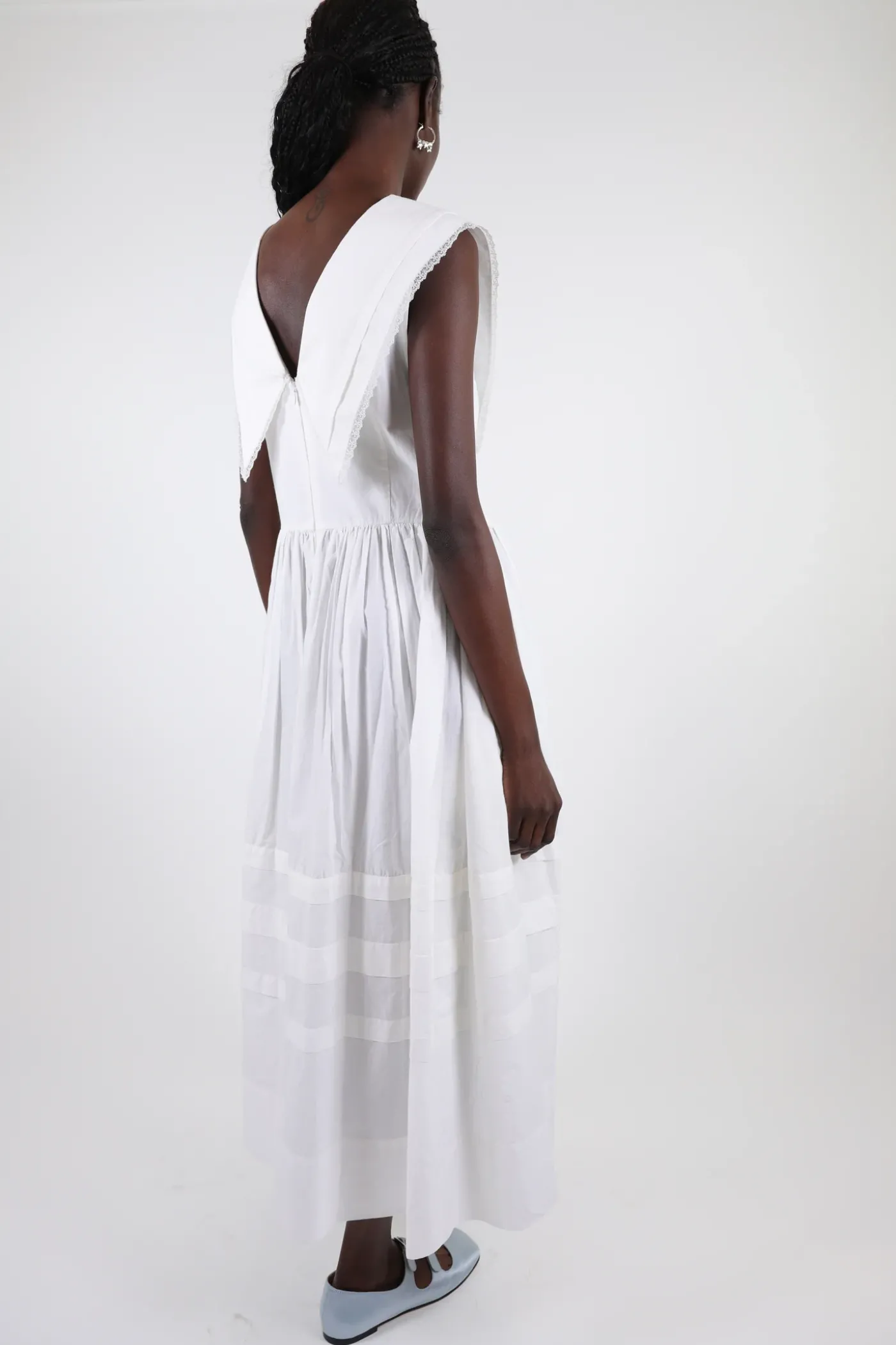Dresses^Sandy Liang Opa Dress In White