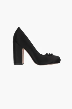 Bridal^Sandy Liang Pointe Pump 100 In Black Satin